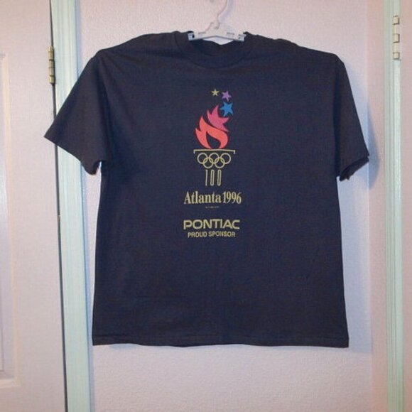 VTG Atlanta 1996 Centennial Olympics T-Shirt XXL Single Stitch USA Made NOS - Picture 1 of 7
